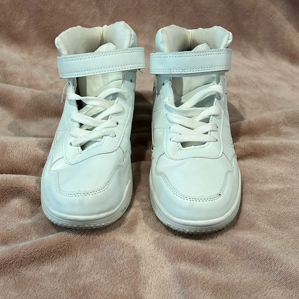 White high top sneakers